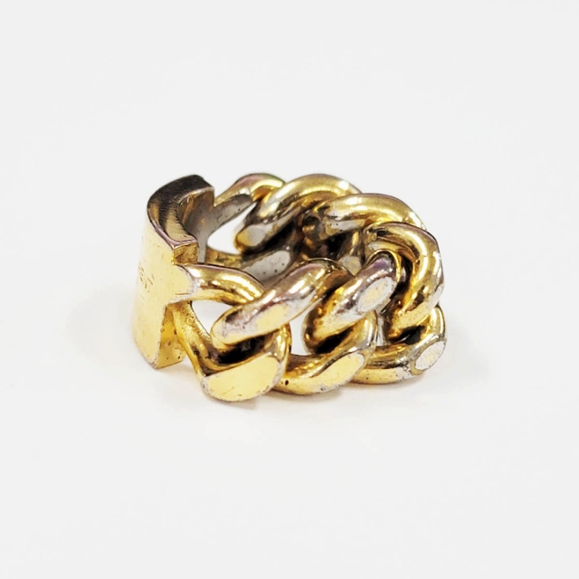 サンローラン パリ SAINT LAURENT PARIS BAGUE CHAINE GOURMET ロゴ