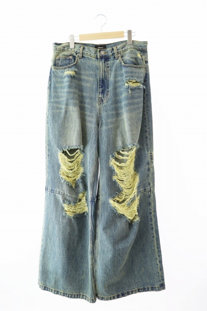 BREATH BADHOP GRUNGE WIDE DENIM PANTS 【公式通販】