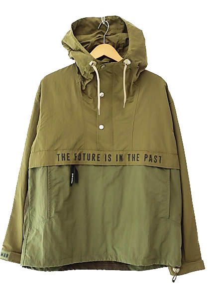 ヒューマンメイド HUMAN MADE ハーフボタン ロゴ プリント アノラック  