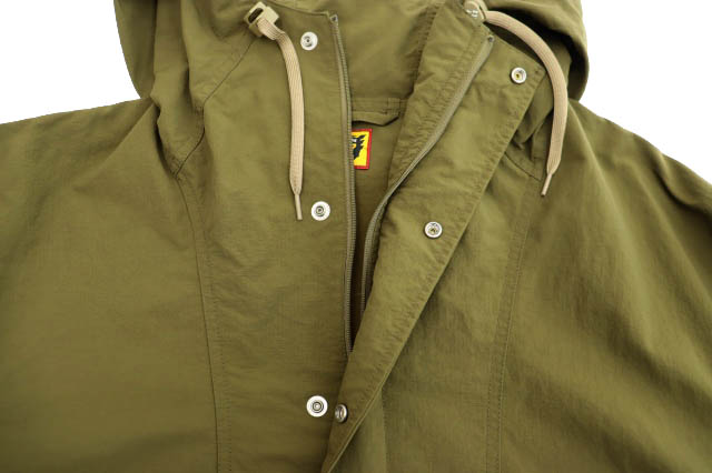 ヒューマンメイド HUMAN MADE ハーフボタン ロゴ プリント アノラック  