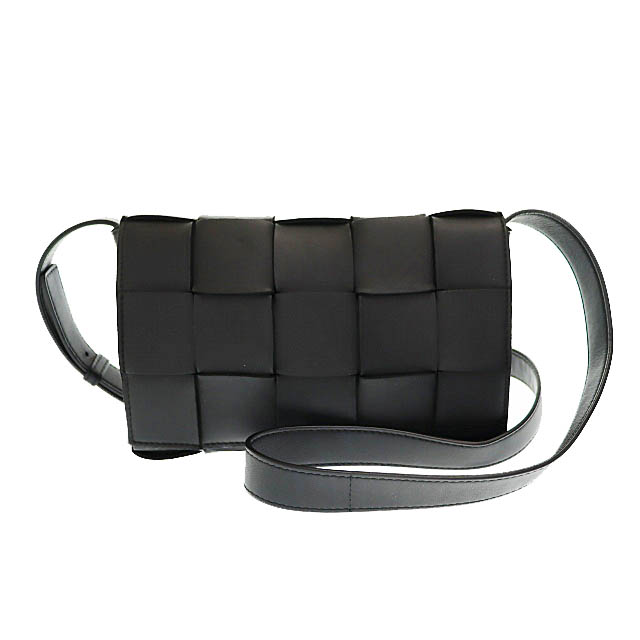 ボッテガヴェネタ BOTTEGA VENETA カセット レザー ショルダー バッグ