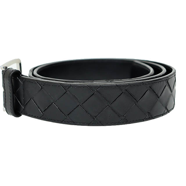 Bottega Veneta ブラック レザーベルト ボッテガヴェネタ BOTTEGA