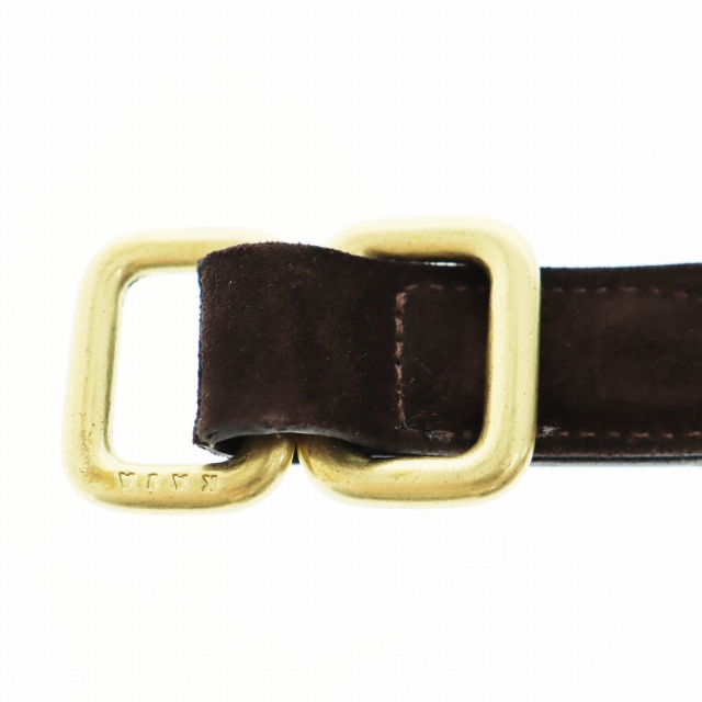 KAJA カジャ REVERSIBLE SUEDE SQUARE RING BELT リバーシブル