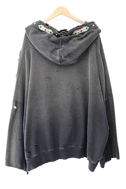 キャピタル kapital 裏毛 スリラー ダメージ デビル フード ブルゾン