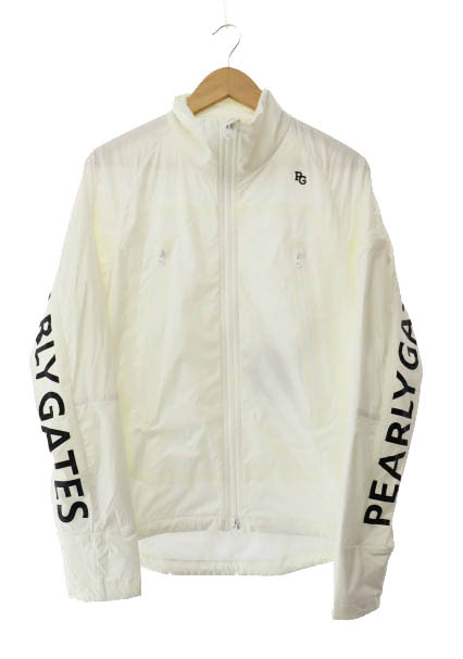 【中古】パーリーゲイツ PEARLY GATES ストレッチタフタシレー裏起毛 ジャケット ゴルフウェア 053-3220101 3●251009 パーリーゲイツ PEARLY GATES ストレッチタフタシレー裏起毛