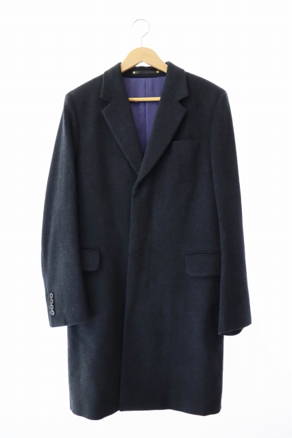 ポールスミス PAUL SMITH カシミヤ チェスターコート PF-IS-80322 M 紺 