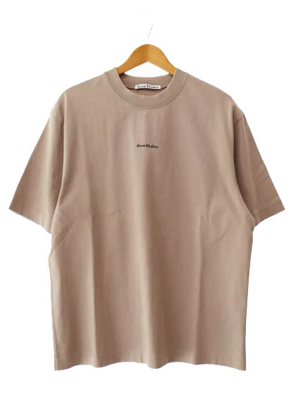 【中古】アクネ ストゥディオズ Acne Studios ロゴ プリント 半袖 Tシャツ FN-MN-TSHI000353 M ピンクブラウン 251031 アクネ ストゥディオズ Acne Studios ロゴ プリント 半袖 Tシャツ FN