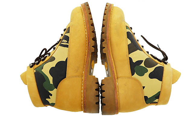 アベイシングエイプ A BATHING APE COMBAT BOOTS 迷彩カモフラ