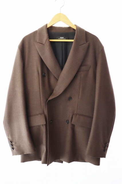 エッセイ ESSAY Wool Double Breasted Jacket ウール ダブル ブレスト 