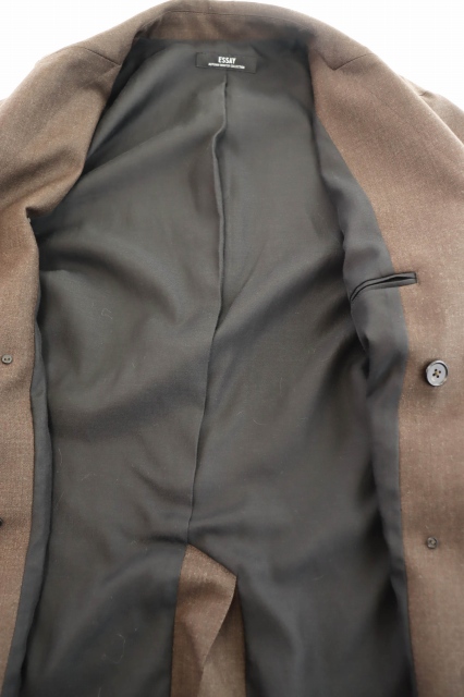 エッセイ ESSAY Wool Double Breasted Jacket ウール ダブル ブレスト 