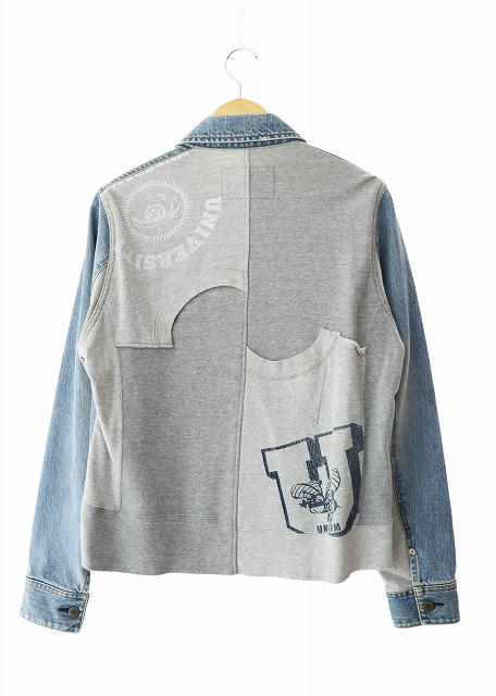 アンダーカバー UNDERCOVER 03AW PAPER DOLL期 スウェット ドッキング 