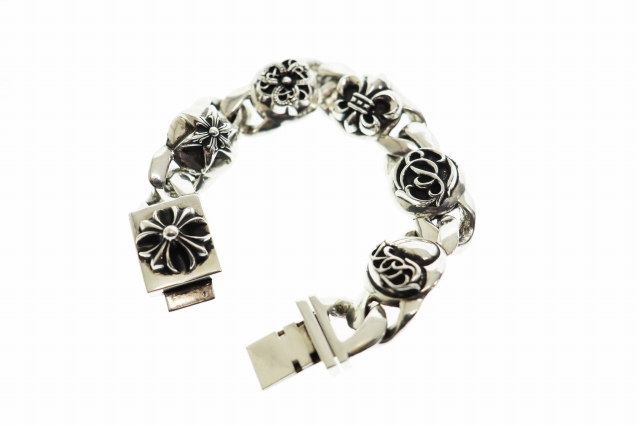 N*u様 CHROME HEARTS／バレルリンク／ブレスレット／SV925 クロムハーツ CHROME HEARTS MULTI 5LINK マルチ 5リンク ブレスレット