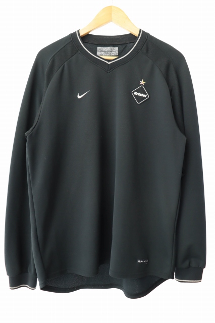 【希少】F.C.R.B. × NIKE ゲームシャツ 長袖 ブリストル M相当 エフシーレアルブリストル F.C.Real Bristol FCRB ×NIKE ナイキ 長袖