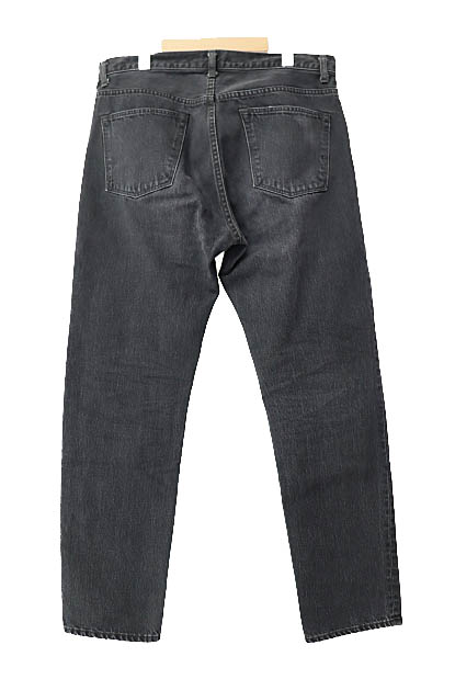 コモリ COMOLI 25AW デニム 5Pパンツ ジーンズ 4 黒 FADE BLACK 