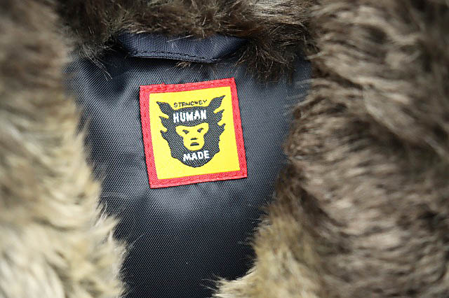 ヒューマンメイド HUMAN MADE 24AW Flight Jacket Navy ロゴ 虎 