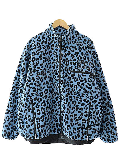 新品未使用　ワコマリア　WACKOMARIA 23SS レオパードクッション ワコマリア WACKO MARIA 23SS LEOPARD BOA FLEECE JACKET ロゴ刺繍