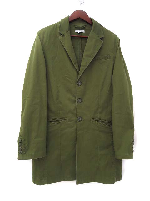 Nylaus ナイラス シンプル シングル 3b チェスター コート M カーキ メンズ 036 ベクトルパーク