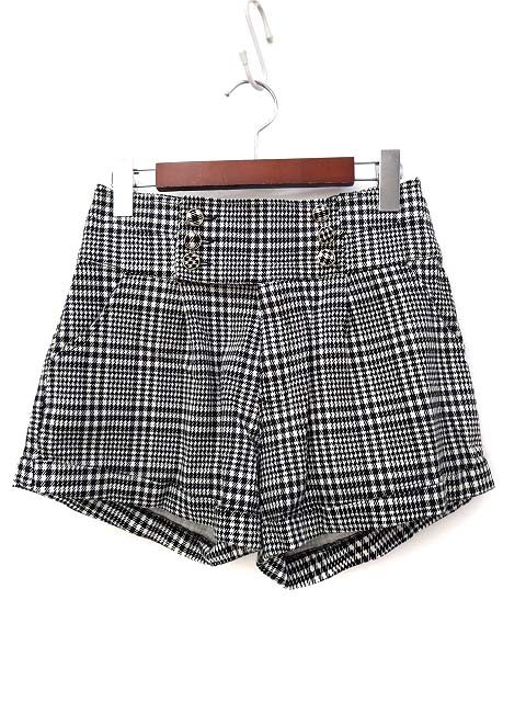 イング Ingni ショートパンツ M 黒 ブラック チェック ロールアップ コットン レディース 036 ベクトルパーク イング Ingni ショートパンツ M 黒 ブラック チェック ロールアップ コットン レディース 036 ベクトルパーク