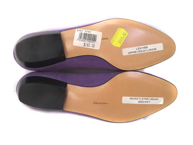 美品】フェラガモ フラット バレエシューズ パンプス レース パープル