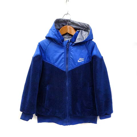 ナイキ Nike パーカ 1 青 ブルー グレー 長袖 フード ロゴ 子供服 メンズ 036 ベクトルパーク