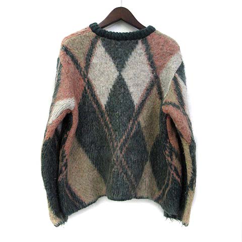 ガーデンバイヴェルムーア Garden By Valmuer ニット 緑 グリーン 長袖 チェック柄 シャギー レディース 036 ベクトルパーク