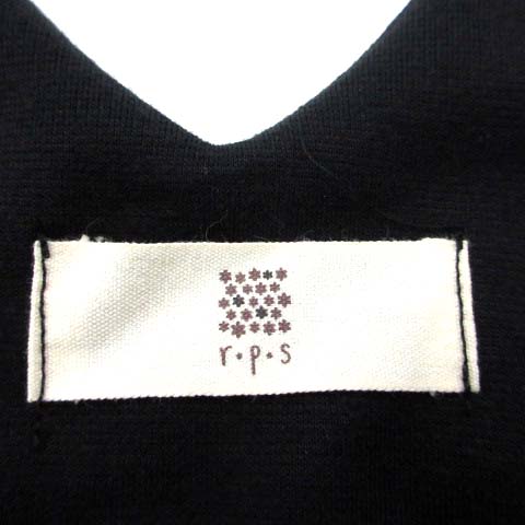 アールピーエス R P S ワンピース M 黒 ブラック ポリエステル ノースリーブ ロング 無地 シンプル レディース 036 ベクトルパーク