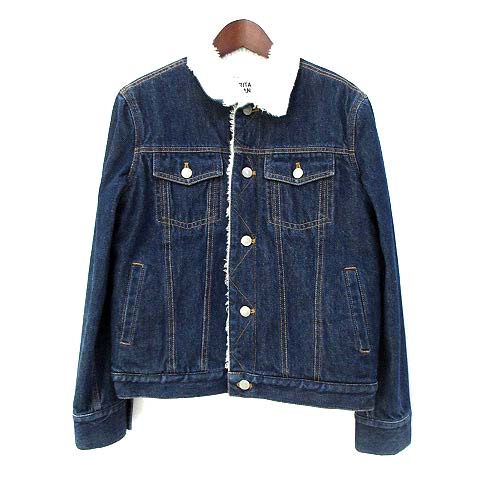 リタジーンズトウキョウ Rita Jeans Tokyo デニム ジャケット F インディゴ コットン 無地 シンプル 裏ボア Gジャン メンズ 036 ベクトルパーク