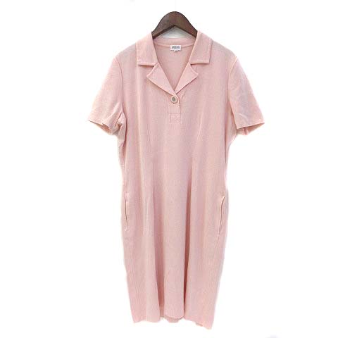 フォクシー Foxey シャツ ワンピース 42 M ピンク アクリル 半袖 無地 シンプル レディース 036 ベクトルパーク