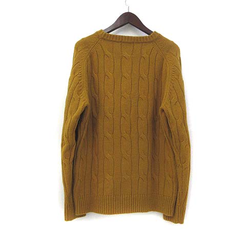 ソフィストロジェクト Sophistroject ニット M マスタード ウール 長袖 ケーブル編み 美品 メンズ 036 ベクトルパーク