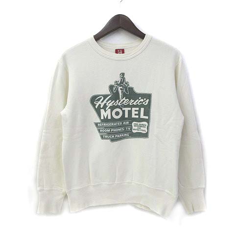 ヒステリックグラマー HYSTERIC GLAMOUR スウェット トレーナー F 白 