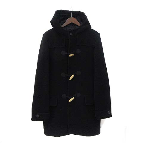 アーペーセー A P C ダッフル コート S 黒 ブラック ウール ロング メンズ 036 ベクトルパーク