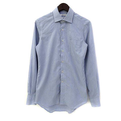 ザ スーツカンパニー The Suit Company ワイシャツ 37 84 S 青 ブルー ポリエステル 長袖 無地 シンプル メンズ 036 ベクトルパーク