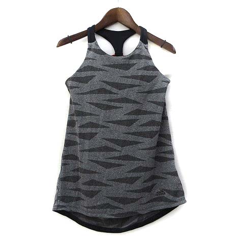 アディダス Adidas タンクトップ M グレー 総柄 ヨガ スポーツ ウェア Cf9466 美品 レディース 036 ベクトルパーク