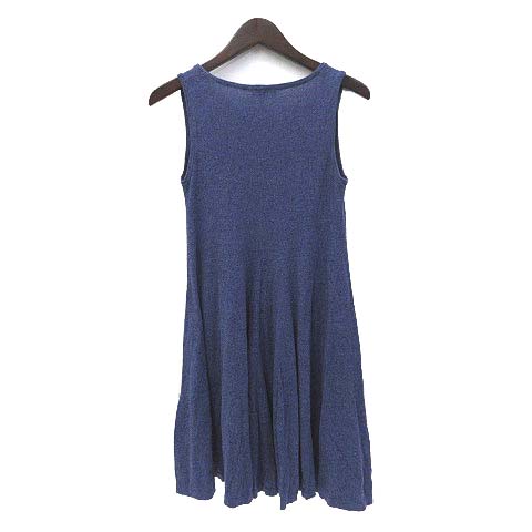 ロンハーマン Ron Herman ワンピース Xs 青 ブルー コットン ノースリーブ 無地 シンプル レディース 036 ベクトルパーク