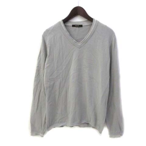 コムサメン Comme Ca Men ニット M 灰 グレー コットン 長袖 無地 シンプル Vネック メンズ 036 ベクトルパーク コムサメン Comme Ca Men ニット M 灰 グレー コットン 長袖 無地 シンプル Vネック メンズ 036 ベクトルパーク