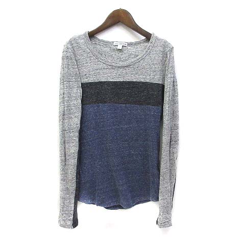 ジェームスパース James Perse Tシャツ 0 紺 ネイビー グレー コットン 長袖 シンプル メンズ 036 ベクトルパーク