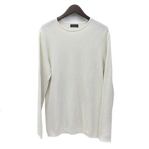 ザラマン Zara Man ニット Xl オフホワイト コットン 長袖 無地 シンプル メンズ 036 ベクトルパーク