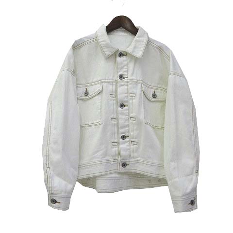 ビス Vis デニム ジャケット Gジャン F 白 ホワイト 無地 シンプル レディース 036 ベクトルパーク ビス Vis デニム ジャケット Gジャン F 白 ホワイト 無地 シンプル レディース 036 ベクトルパーク