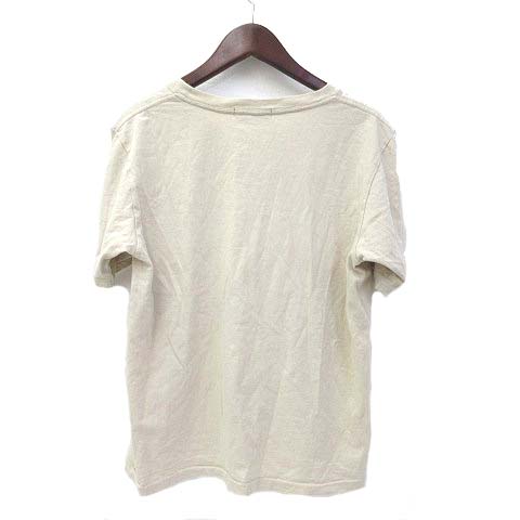 ズッカ Zucca Tシャツ M ベージュ コットン 半袖 プリント メンズ 036 ベクトルパーク