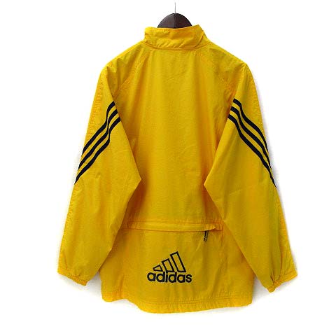 アディダス adidas ナイロン ジャケット 170 黄 イエロー ロゴ
