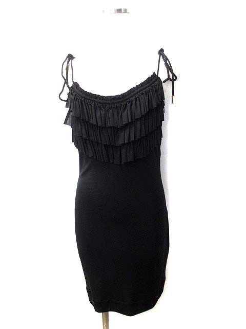 未使用品 ディースクエアード Dsquared2 ワンピース Xs 黒 ブラック ティアード チュニック S75cu0439 S 17ss レディース 036 ベクトルパーク