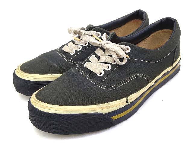 ファソナブル Faconnable スニーカー 8 1 2 25 5cm 緑 グリーン 紺 ネイビー ライン 無地 シンプル 靴 メンズ 036 ベクトルパーク