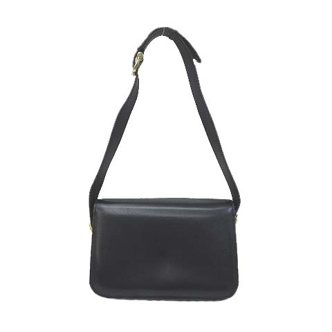 CELINE ホースビット ボックスカーフ 2way ショルダーバッグ 黒 美品・希少】セリーヌ ショルダーバッグ ホースビット ボックス