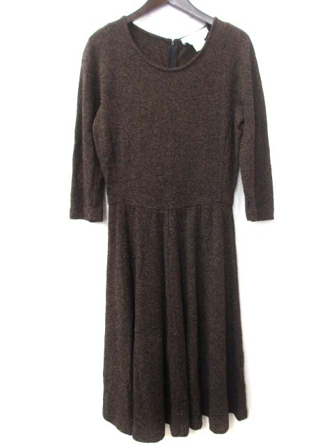 マックスマーラ MAX MARA ニット ワンピース 40 茶 ブラウン  