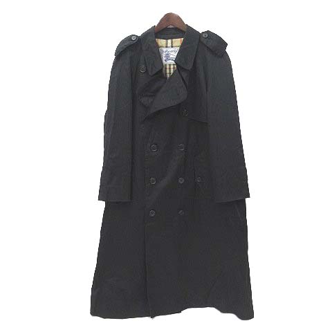 バーバリー トレンチコート 9A3 バーバリー BURBERRY トレンチ コート 9A3 黒 ブラック コットン