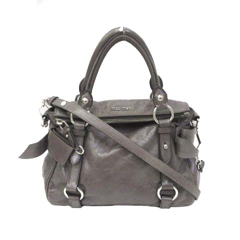 ミュウミュウ miumiu リボン 2WAY ハンドバッグ ショルダーバッグ 
