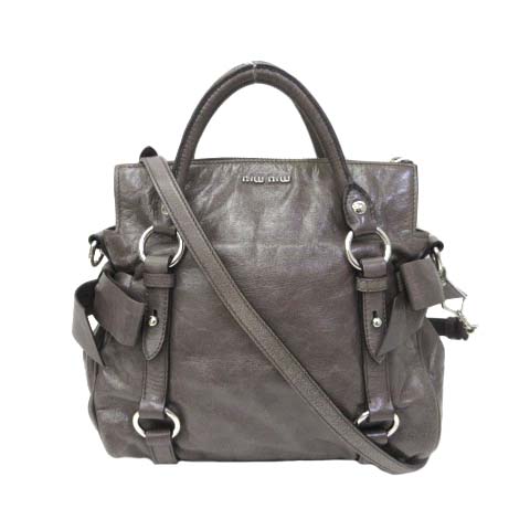 ミュウミュウ miumiu リボン 2WAY ハンドバッグ ショルダーバッグ