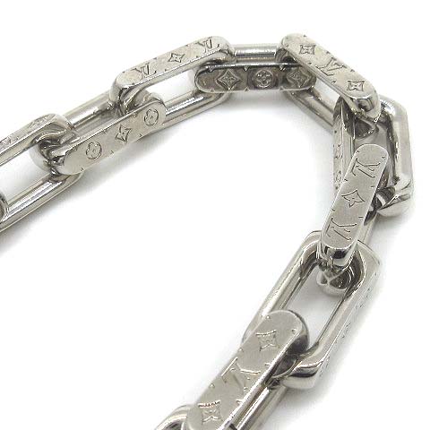 ルイヴィトン Louis Vuitton ブレスレット チェーン モノグラム M シルバー サイズ L メンズ 036 ベクトルパーク