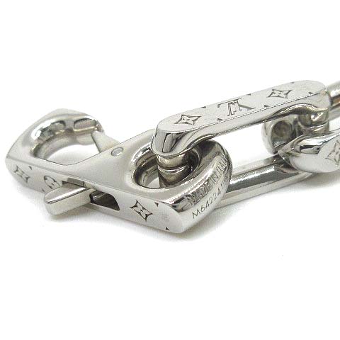 ルイヴィトン Louis Vuitton ブレスレット チェーン モノグラム M シルバー サイズ L メンズ 036 ベクトルパーク