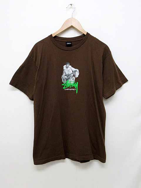 ステューシー STUSSY LIVE'N EFFECT プリント 半袖 Tシャツ ステューシー STUSSY LIVE'N EFFECT プリント 半袖 Tシャツ